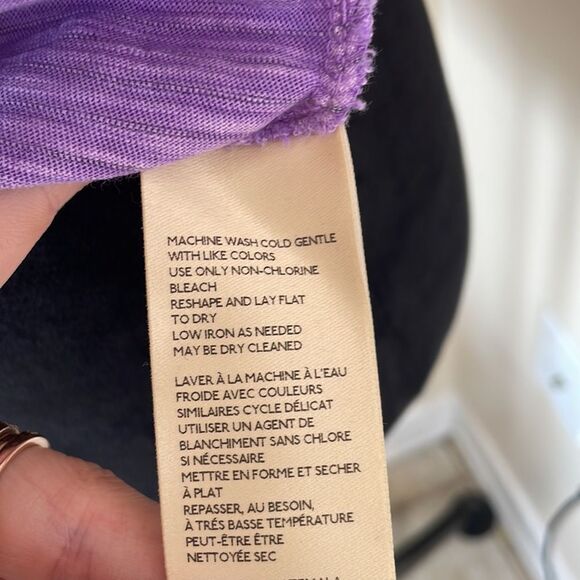 Pilcro Anthropologie purple scrunch top nwt - Picture 9 of 10